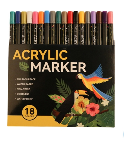 Dudutou Acrylic Marker Double-Head Painting Set