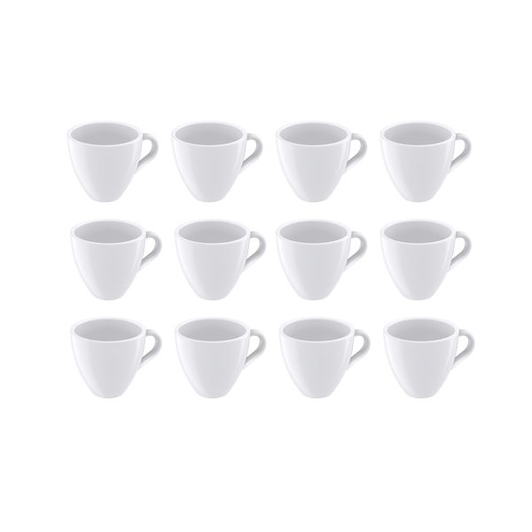 Tramontina 95ml Paola Porcelain Espresso Cups - Set of 12