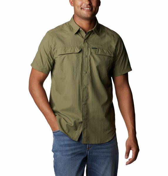 Columbia Men's Silver Ridge 2.0 Short Sleeve Shirt Stone Green