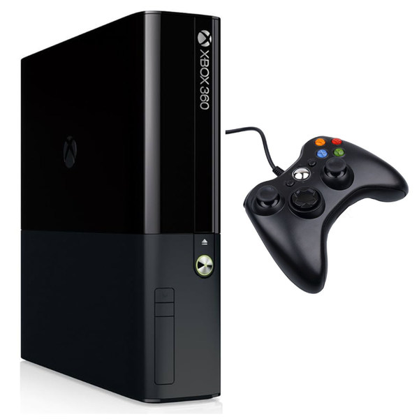 Xbox 360 E Console 4GB (Upgraded with 64GB Flash Drive) with 1 Controller