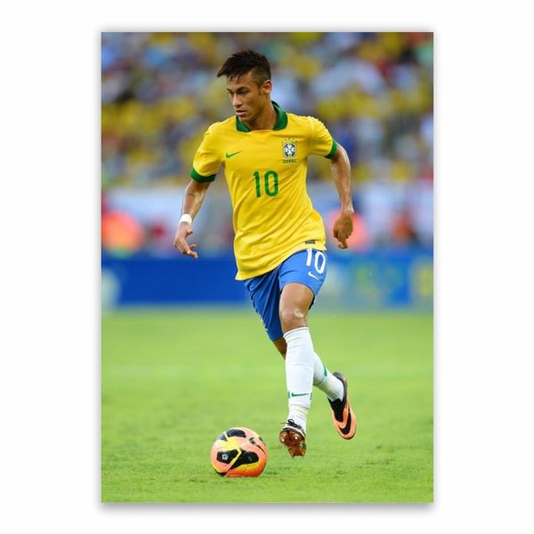 Neymar Jnr Playing For Brazil Poster - A1