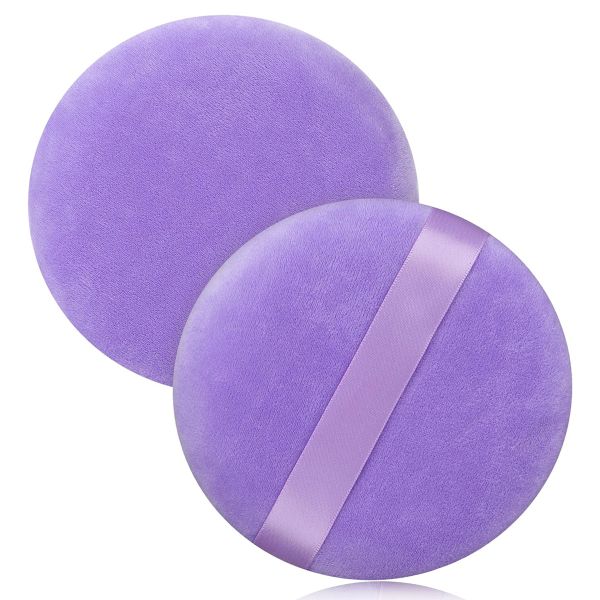 Large Size Sponge Powder Puff Loose Powder Blending Tool for Face Cleaning