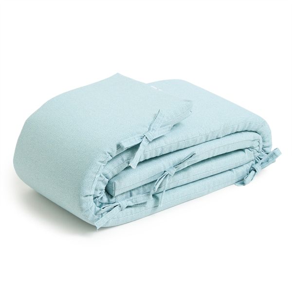 George &amp; Mason Baby - Cot Bumper - Alison Twill Blue