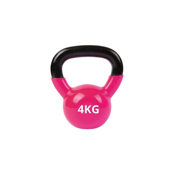 Flexi Muscles - 4kg Vinyl Coated Kettlebell for Strength Training