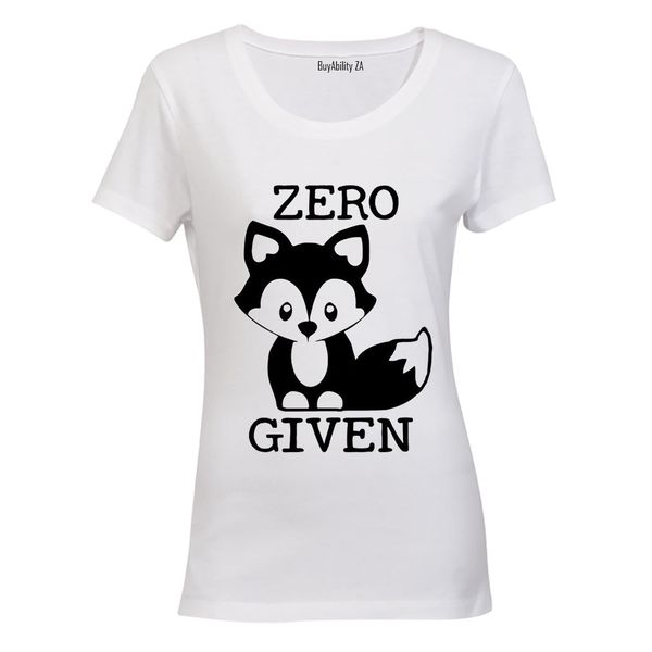 Zero Fox Given - Ladies - T-Shirt - White
