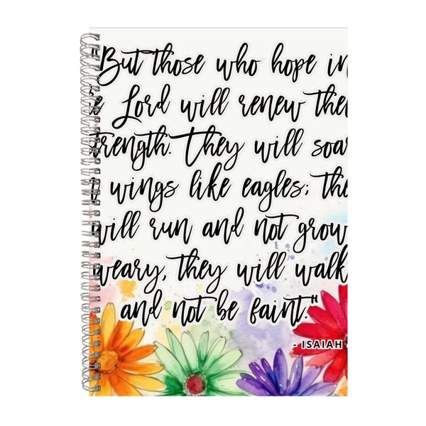 Isaiah 40-31 Gift Idea A4 Notepad 223