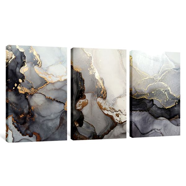 Nordic Abstract Canvas Print Wall Art - 3 Piece