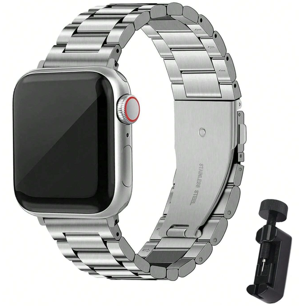 Stainless Steel Watch Strap Compatible with Apple Watch 38-42mm