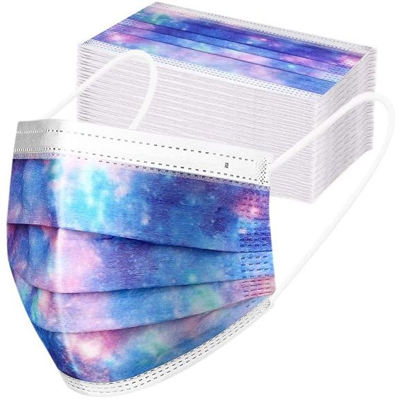 3Ply Face Masks with Galaxy Print (Adult)