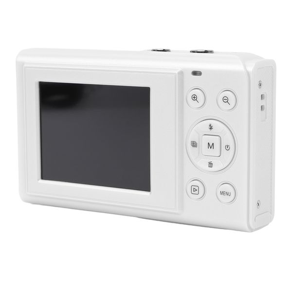 Compact 4K Camera for Teens, Autofocus, Anti-Shake, White