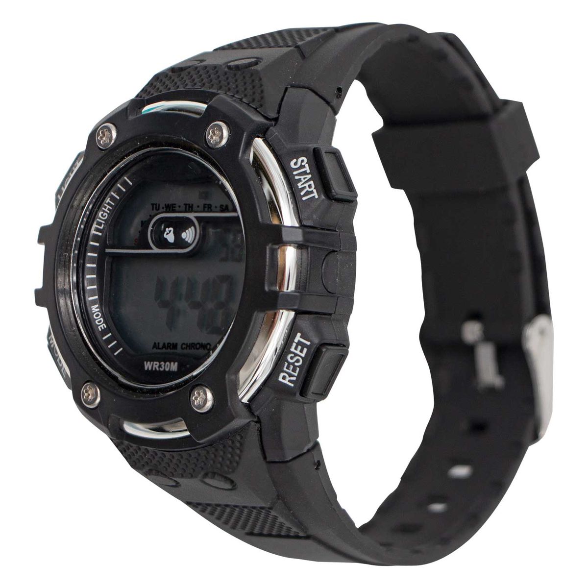 Mimbee Water Resistant Black LED Watch - Alarm, Stopwatch | Shop Today ...