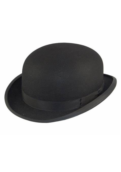 Black Bowler Hat Set of 2