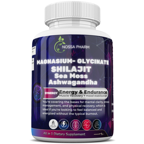 Nossa Pharmacy - Magnesium - Glycinate ,Sea Moss, Shilajit, Ashwagandha Image