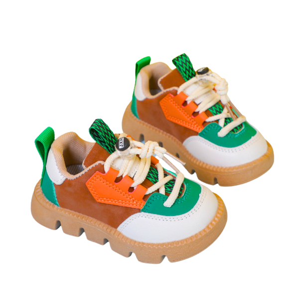 Kids Colour Block Sneakers