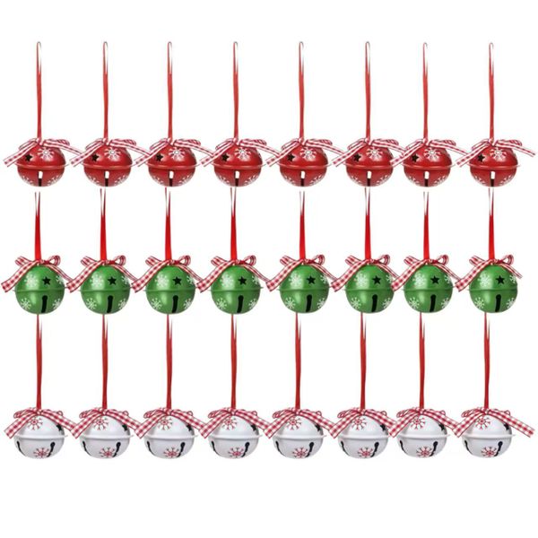 24pcs Christmas Jingle Bells Craft Bells for Christmas Party, Tree, Wreath