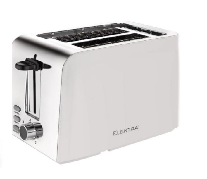 Elektra 2 Slice Toaster White Defrost/Reheat/Cancel buttons Shop