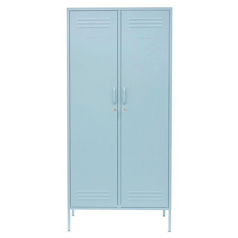 Steel Swing Door Twinny Wardrobe Storage Cabinet - Ocean Blue | Shop ...