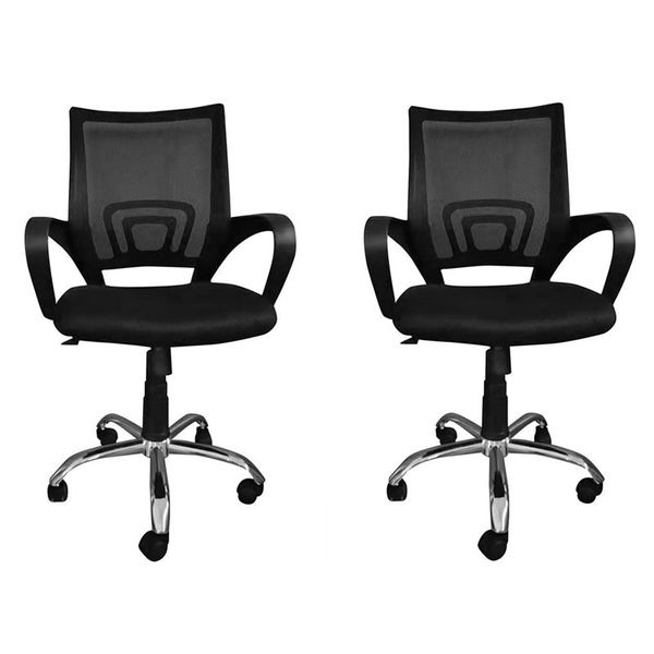 2-Piece Swivel Mechanism, With Gas Lift Adjustable Height Mesh Office Chair