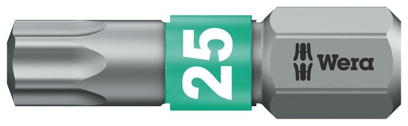 Wera (05066126001) Hex Driver Bit, Torx, T25 Bit, 25 mm Overall