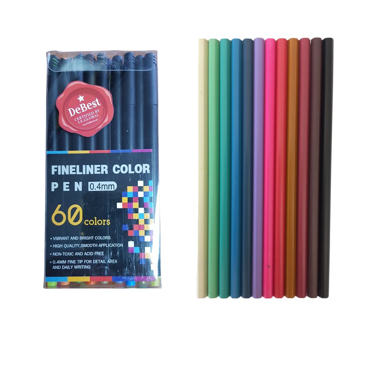 60 Fine Liner High Quality Pens + 12 Pencils Shop Today. Get it