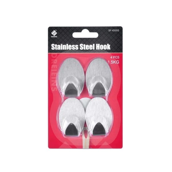 1.5kg Metal Hanging Self Adhesive Stainless Steel Hook