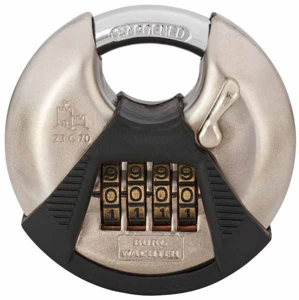 Burg-Wachter robust Circle 23 round shackle combination lock