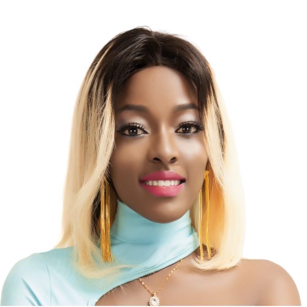 Ombre Blond Bob Full Lace Frontal Wig 12