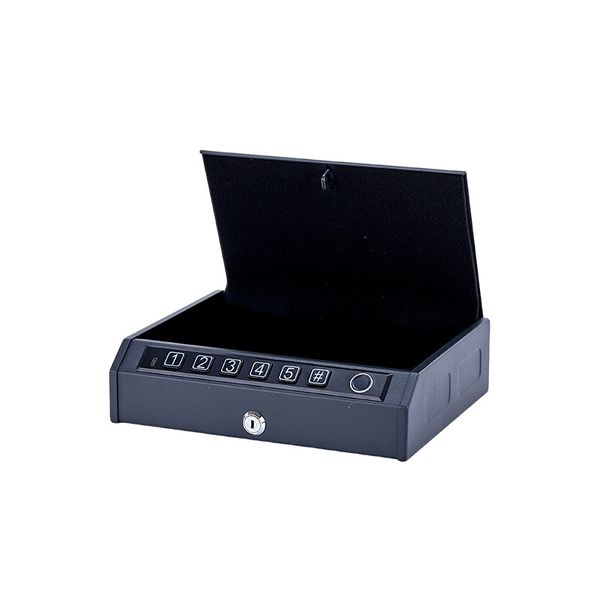 Quick Access Biometric Gun Safe for Handgun Fingerprint PIN Key &amp; LED Light