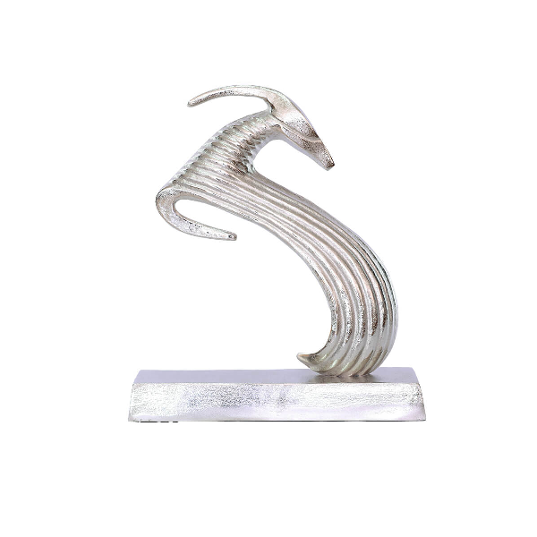 Mento Gold Ribbed Deer Sculpture