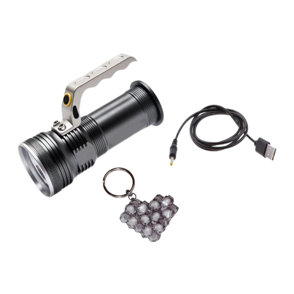 AB-SD42 Rechargeable Cree LED High Power Searchlight and handmade keyholder