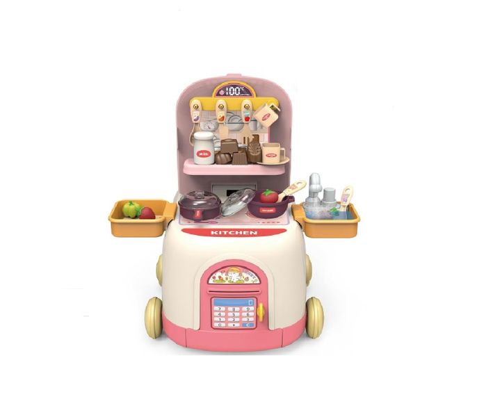 Indoor Cooking Play with 2-in-1 Deformable Toy Car