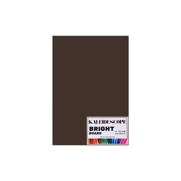 Kaleidescope Specialized Bright Board-A4-160gsm-100sheets-Chocolate Brown