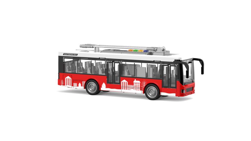 Toys of BOLDCUBE - Light and Sound Bus Single-deck - Red