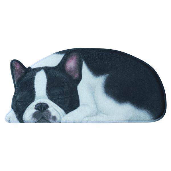 Pet Home DEcor Non Slip Sleeping Dog Shape Doormat