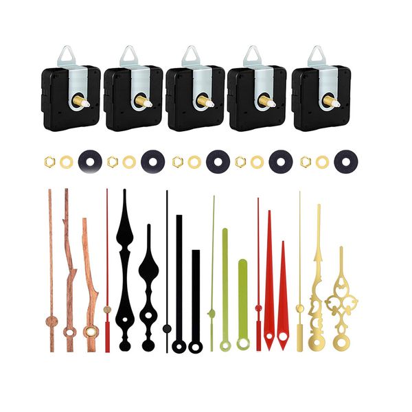Replacement Clock Mechanism 6 Sets of Clock Hands with Numbers Set
