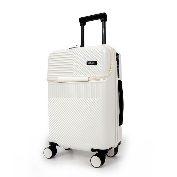 Tokyo Smart 55cm Hardshell Carry-On Suitcase- Laptop Compartment, ABS