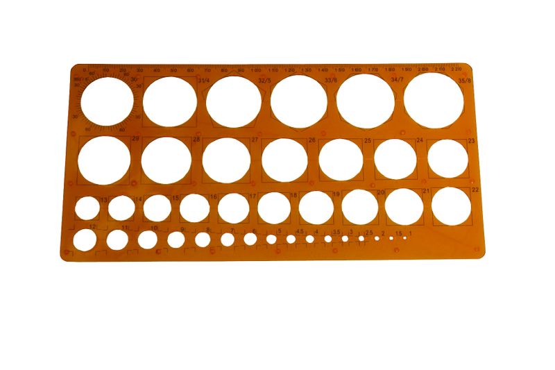 Draughtsman Circel Stencil Large