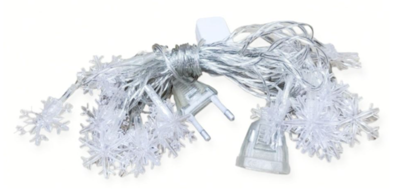 RevUp 10M Snowflake String Lights 100 LED Multicolour