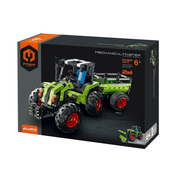 2 in 1 Farm Tractor Construction Set - 348 pieces, by iM.Master