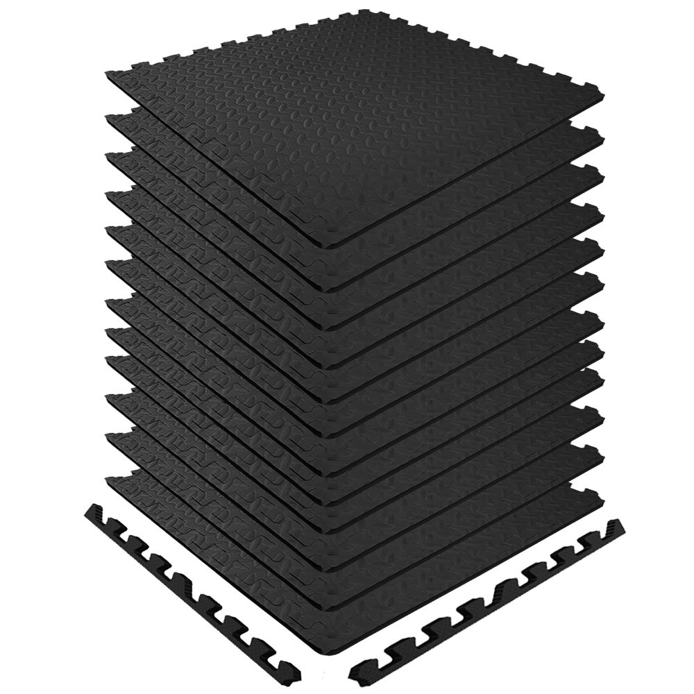 Anchor 12 Interlocking Nonslip Foam Floor Mat Tiles for Gym/Exercise