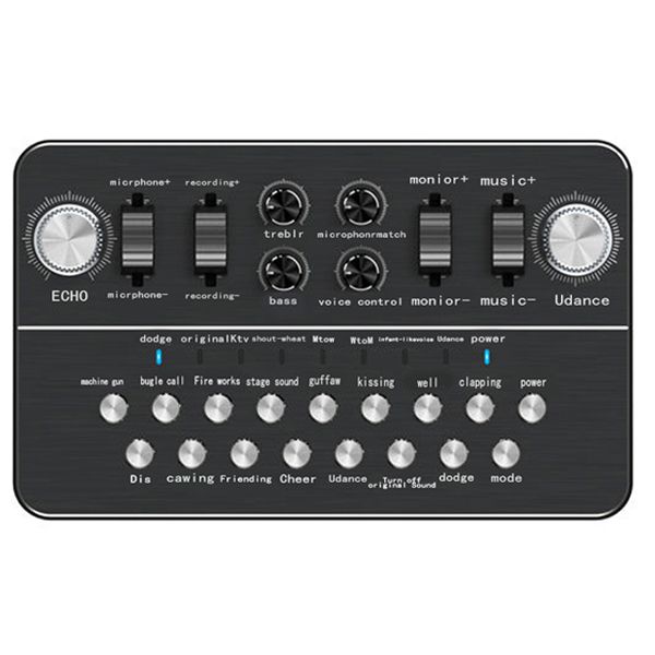 Portable Live Streaming, Recording External Audio Mixing Sound Card