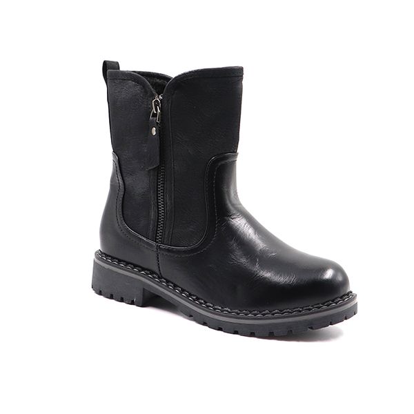 Honeymoon Ladies Calf Boot With Zip Detail