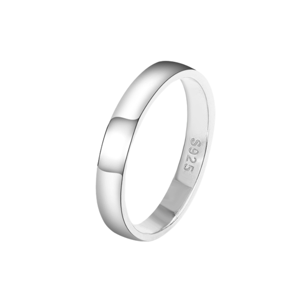 Plain &amp; Simple Thick Band Silver Ring