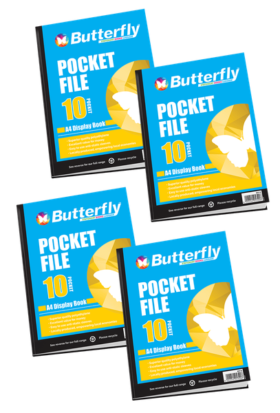 Pocket File - A4 50 m 10 Pocket Display Book X4