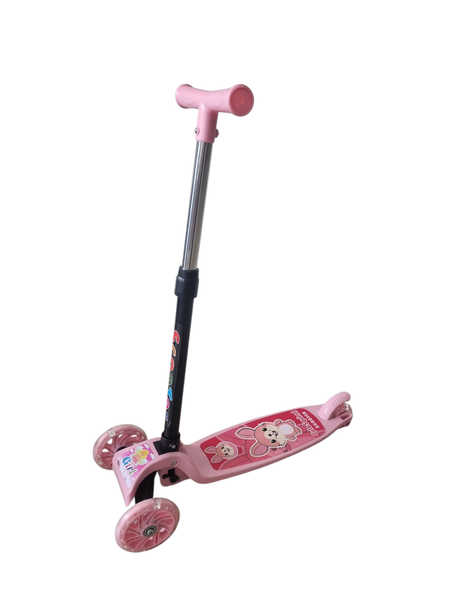 Kids Scooter Pink with Lights 2-3 Years