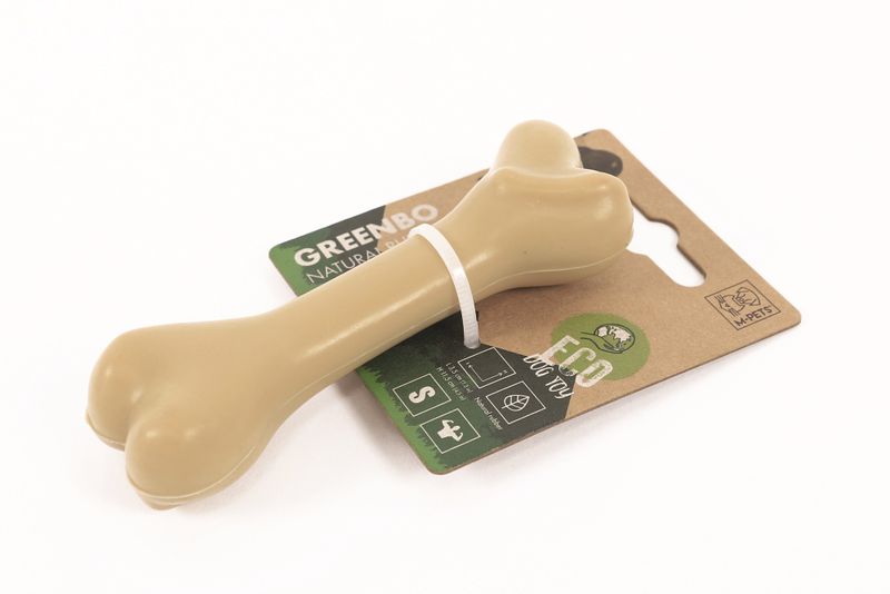 M-Pets Natural Rubber Bone Dog Toy - S