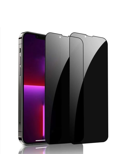 Privacy Tempered Glass Anti-Spy Screen Protector for iPhone 13 - Pack of 2