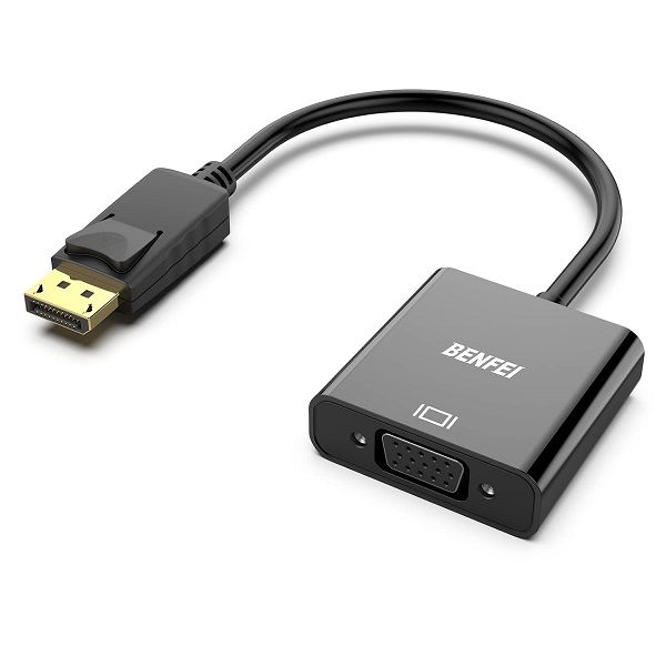 BENFEI 000099K DisplayPort Male to VGA Female 1080P@60Hz Adapter-BK