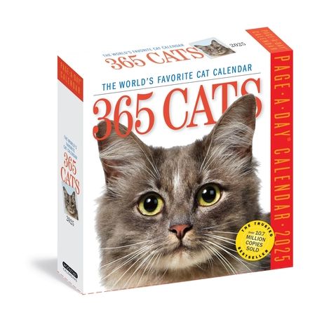 365 Cats Page-A-Day Calendar 2025 Image