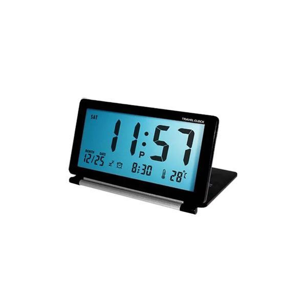 Folding LCD Digital Travel Alarm Clock